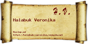 Halabuk Veronika névjegykártya
