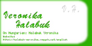 veronika halabuk business card